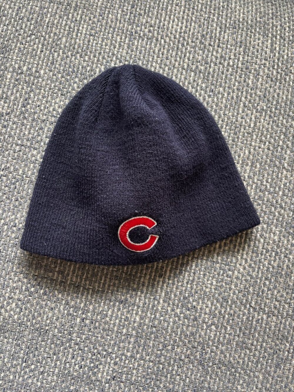 Vintage 90s Chicago Cubs Beanie Skull Cap Hat Trench Tag Single-Stitch Era